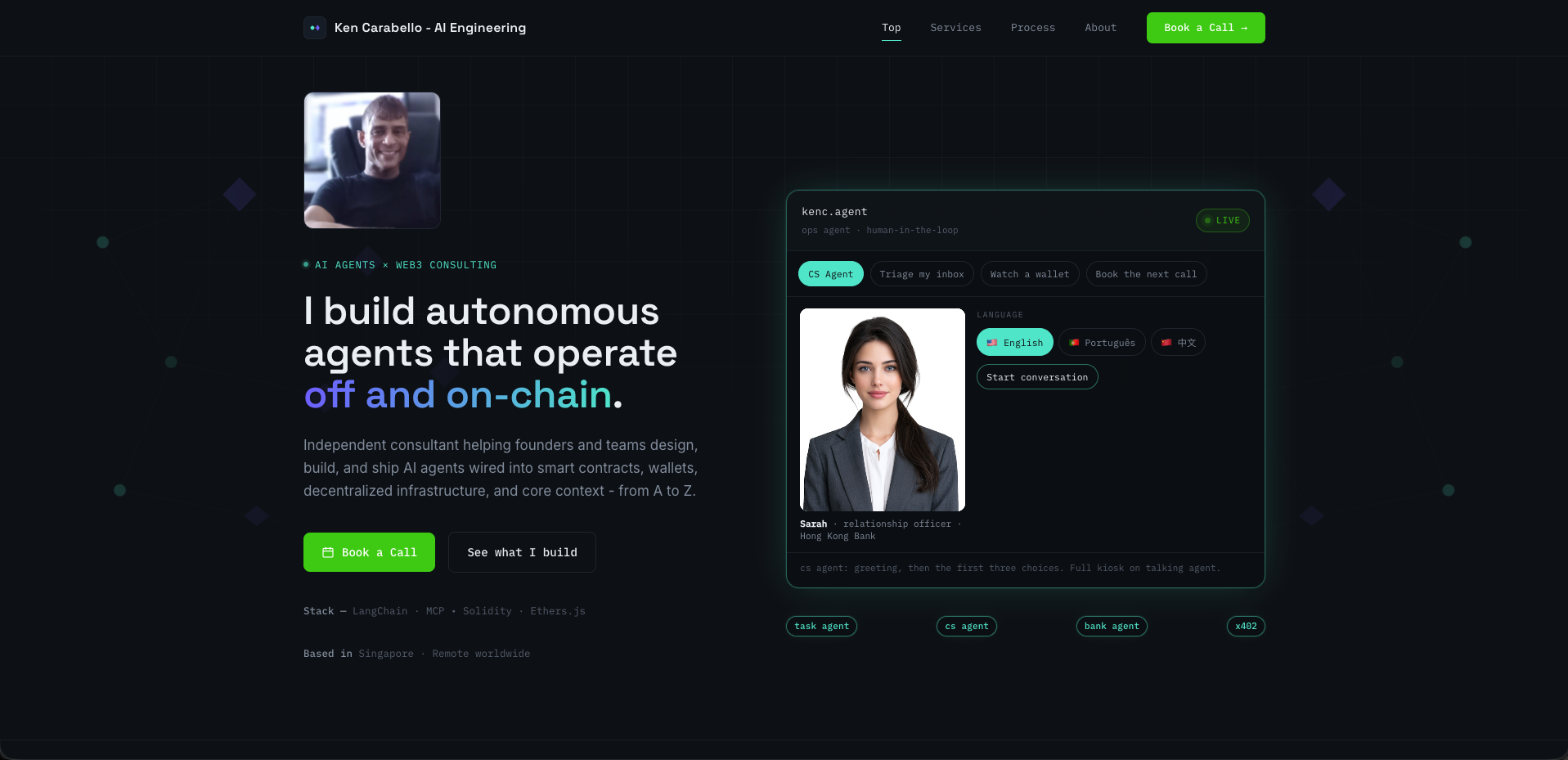 kenc.agent ops agent, homepage